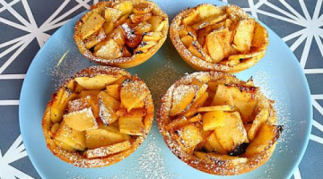 Корзинки из Песочного Теста с Яблоком, Маком и Лимоном!