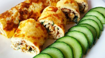 Острые яичные рулеты роллы! Закуска на скорую руку!