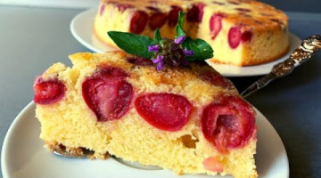 Пирог с Вишней ??Пирог с Ягодами на Скорую Руку //Cherry Cake