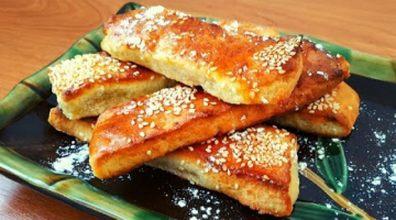 Творожные палочки с кунжутом! Оригинально и просто! Вкусная выпечка с творогом к чаю!