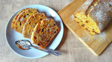 Творожный Кекс с Мацони, Апельсином и Изюмом! Простая выпечка с творогом в духовке!